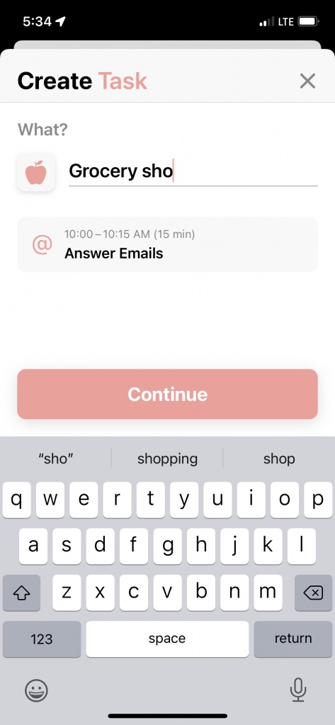 UX structured app