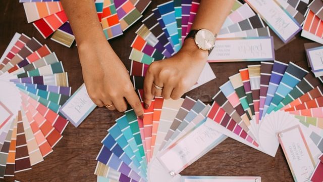 color swatches for UX/UI design